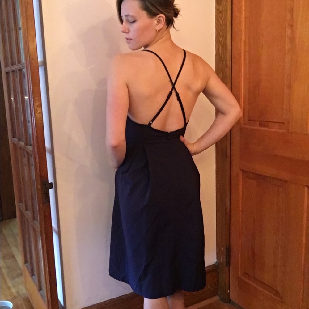 Open back midi dress